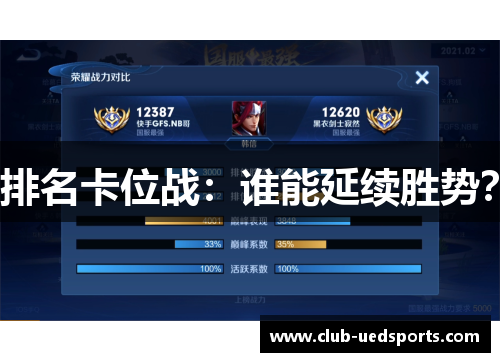 排名卡位战：谁能延续胜势？